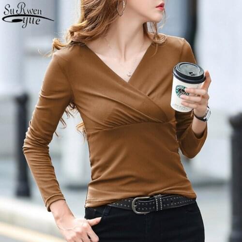 2021 New Style for Autumn Cross Ultra-Stretch Mesh Long Sleeve T-shirt Solid Slim Womens Bottoming Shirt Blusas Mujer 10639