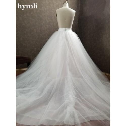 New White Ivory Tulle Bridal Ballgown Skirt / Bridal Train Skirt Wedding Skirt Detachable Skirt