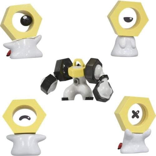 Genuine TAKARA TOMY Gashapon Toys Pokemon Anime Figures Meltan Melmetal Action Figure Collections Model Ornaments