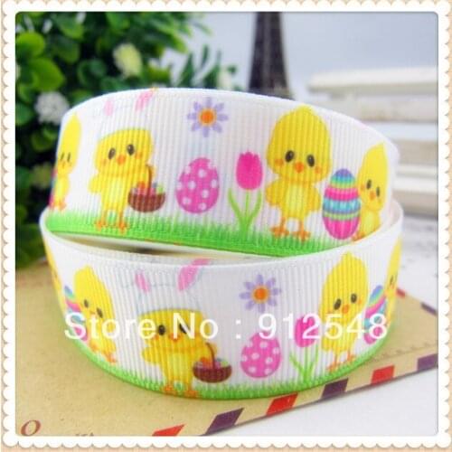Free shipping 7/8'' 22mm Easter series printed Grosgrain ribbondiy craft materials bow material, DIY craft materials,MD122467