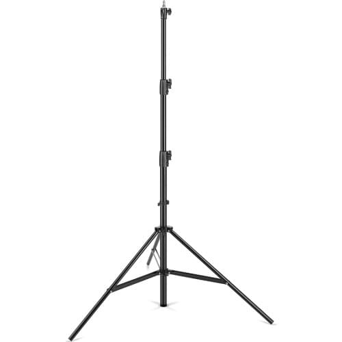 AMBITFUL 280cm Air Cushioned Light Stand 1/4" and 3/8" Screw Air Pressure Light Stand Supportable Middle for Studio Flash