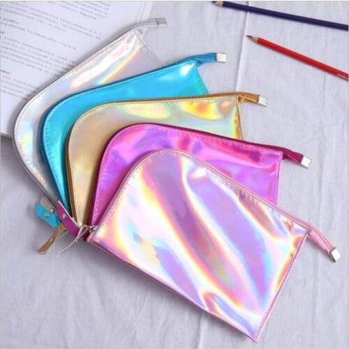 Transparent Coin Purse Women Wallet Laser PVC Card Pencil Cosmetic Money Clutch Bags Case Female Mini Zipper Wallets Pouch