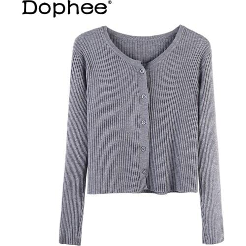 Sun Protection Knitted Cardigan for Women 2021 Summer Thin Top New BF Style Fashion All-match Knitwear Elegant Knitted Sweater