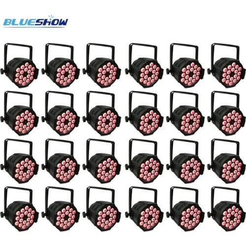 No Tax 24pcs/lot, LED par light 18x12w/15W/18w RGBW 4in1 RGBWA 5in1 RGBWAUV 6in1 DMX Par light wash lighting stage par light