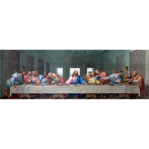 The Last Supper by Leonardo Da Vinci Famous Canvas Painting Cuadros Poster and Prints Wall Pictures For Living Room kitchen Room