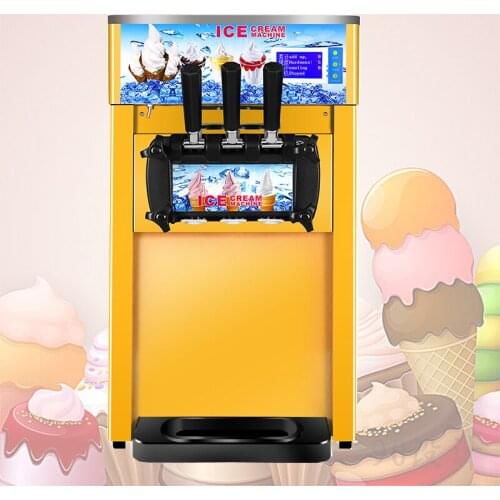Three-color Soft Ice Cream Machine Desktop Commercial Milk Ice Cream Machine Ice Cream Making Machine