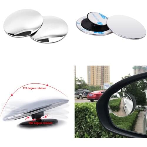 Universal Auto 360 Wide Angle Car Small Round Mirror for Honda CRV Accord HR-V Vezel Fit City Civic Crider Odeysey Crosstour