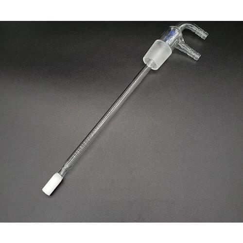 Gas input connector,Joint 29/32,Gas dispersion tube,Fritted,Lower tube length 220mm,Air guide tube