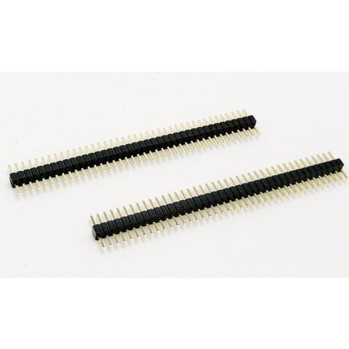 40Pin 1.27mm Single Row Straight Male Pin Header Strip For PCB Gold-plated copper 20pcs/lot
