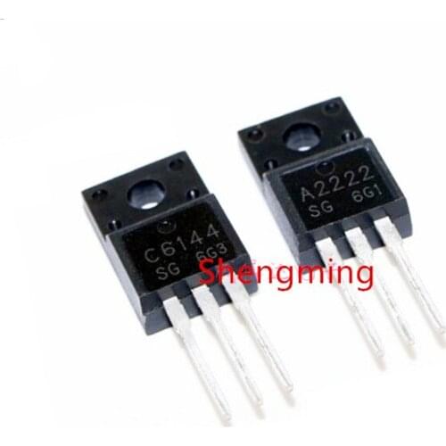 5pairs 2SA2222 2SC6144 TO-220F 5pcs A2222 + 5pcs C6144