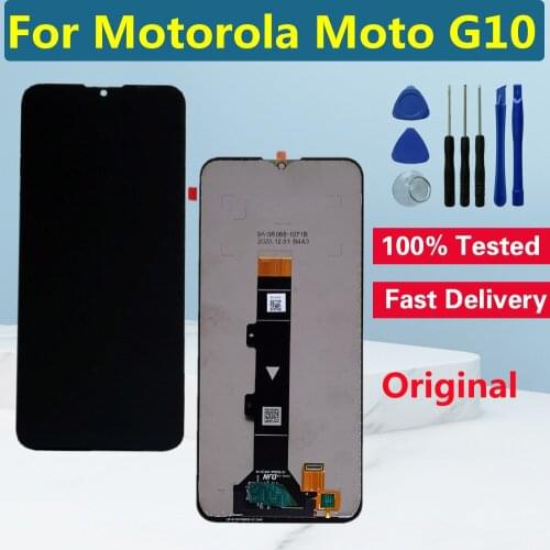 6.5" Original New LCD For Motorola G10 LCD Display Touch Screen Digitizer Assembly For Moto G10 XT2127-2 LCD Screen Replacement
