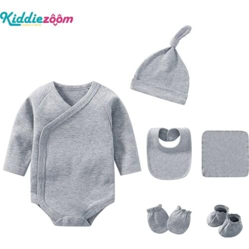 2021 New Baby Bodysuits+Hats+Bibs+Shoes+Socks+Towel 6Pcs Newborn Baby Girl Clothes Sets Ropa De Bebe Pajamas