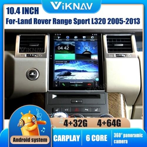 10.4 inch car radio player For-Land Rover Range Sport L320 2005-2013 Car stereo GPS Navigation video HD multimedia Player
