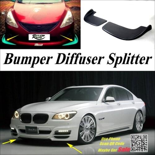 Car Splitter Diffuser Bumper Canard Lip For BMW 7 F01 F02 2008~2016 Tuning Body Kit / Front Deflector Chin Car Fin Reduce Body