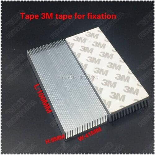 Free shipping) 5 PCS free mail 100x41x8mm aluminum radiator computer radiator IC tube radiator