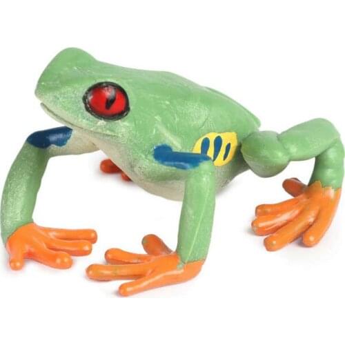 Tree Frog Animal Figure Collectible Toys Wild Animal Cognition Action FiguresSimulation Animal Toys