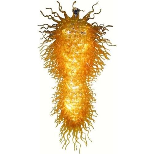 Spectacular Home Lighting Gloden Hand Blown Glass Chandelier
