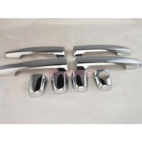 Chrome Door Handle Catch Cover Decoration For Toyota Yaris 2005 2006 2007 2008 Car Exterior Handles Trim Frame Accessories
