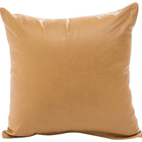 Classic home car chair cushion cover funda cojin 45 * 45 no inner leather imitation material redwine cushion cases dec X42