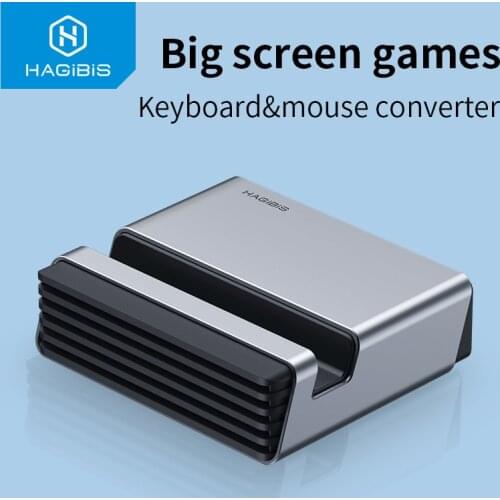 Hagibis Gaming Keyboard Mouse Converter Mobile Gamepad Controller Bluetooth 4.2 Adapter For PUBG Android ios Phone to PC