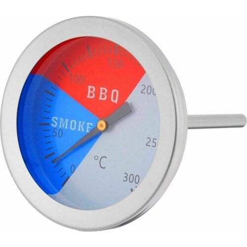 Kitchen 300 Degrees Celsius Thermometer Barbecue BBQ Smoke Grill Oven Home Temperature Steel Outdoor Camp Tool