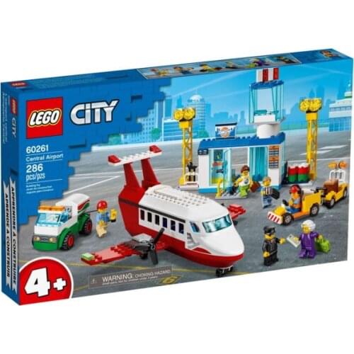 Lego 60261 City Central Airport great birthday gift kids creative 6 minifigures playset juniors preschoolers 286 pcs enjoy toys