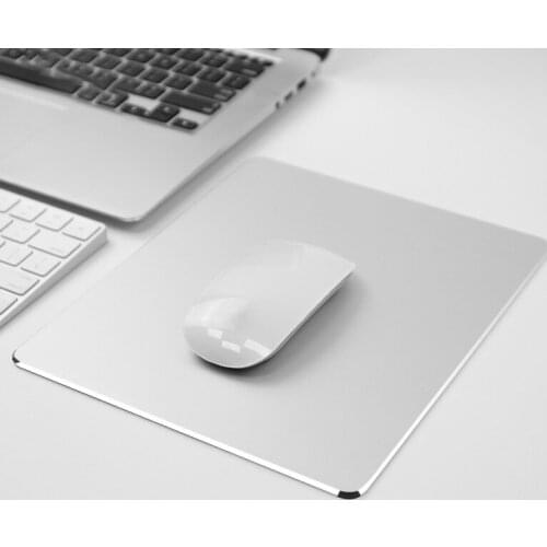 Metal Aluminum Mouse Pad Mat Hard Smooth Magic Thin Waterproof Available on Both Sides Mouse Pads for Office Home Outdoor