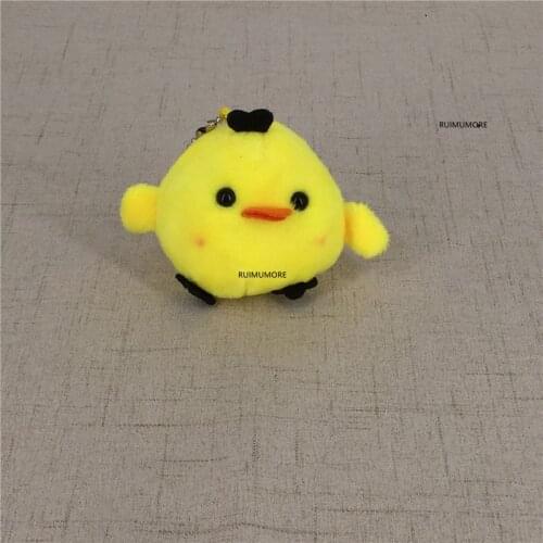 Lovely 2sizes Chicken Stuffed Animal Toy , 6CM Approx. Little Charm keys Pendant Plush TOY Gift DOLL