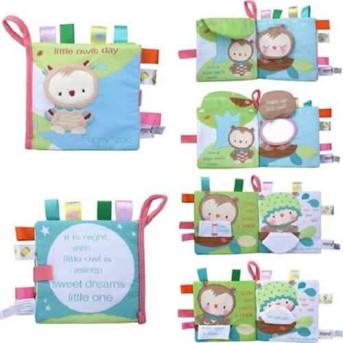Soft Baby Cloth Book Animal Color Shape Educational Toys Intelligence Development Toy For 0-12 Months Ratteles Toy FOR Toddler