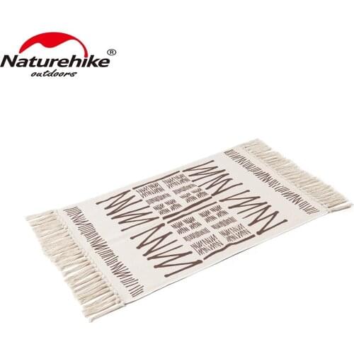 Naturehike Vintage Print Mat Outdoor Cold Insulation Non-slip Woven Carpet Camping Mat Small Cloth Soft Portable Rug Footcloth