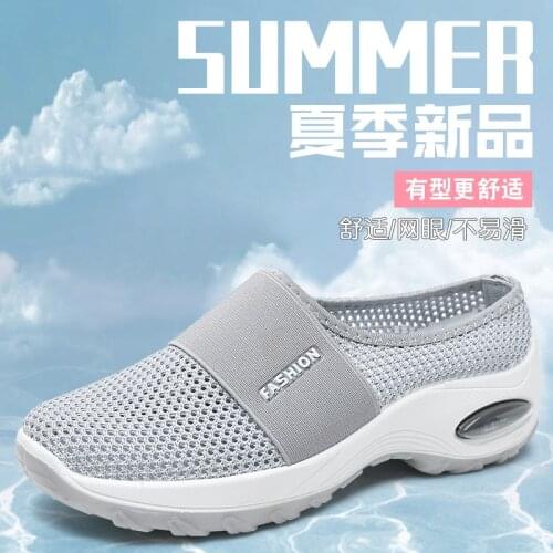 2021 Summer New Breathable Mesh Shoes, Wear Half-up Shoes, Womens Fashion Casual Shoes, Trendy Womens Shoes
