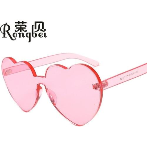 PC frame adult Sunglasses peach heart fashion street photo glasses outdoor cool decoration accessories mirror 9808
