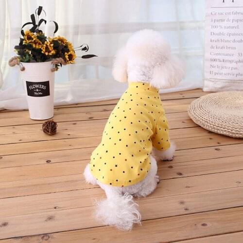 Pet Clothing 2021 Spring and Summer New Cotton Elastic Dog Clothing Teddy Dog Clothing Manufacturer Wholesale