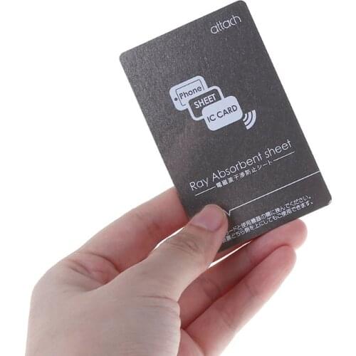 Grey Anti-Metal Magnetic NFC Sticker Paster for iPhone Cell Phone Bus Access Control Card IC Card Protection Supplies