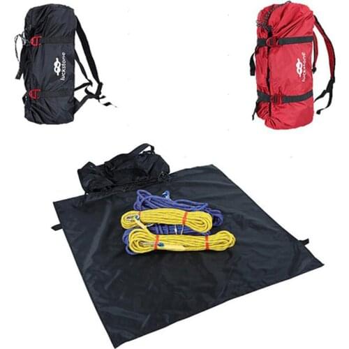 Rock Climbing Rope Bag Cord Carry Bag Hiking Shoulder Backpack Folding Portable Waterproof Backpack Ground Mat