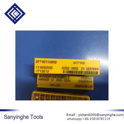 High hardness free shipping sanyinghe 10 pcs/lots DFT05T308MD KC7140/KC7820 cnc carbide turning inserts cnc blade lathe tool