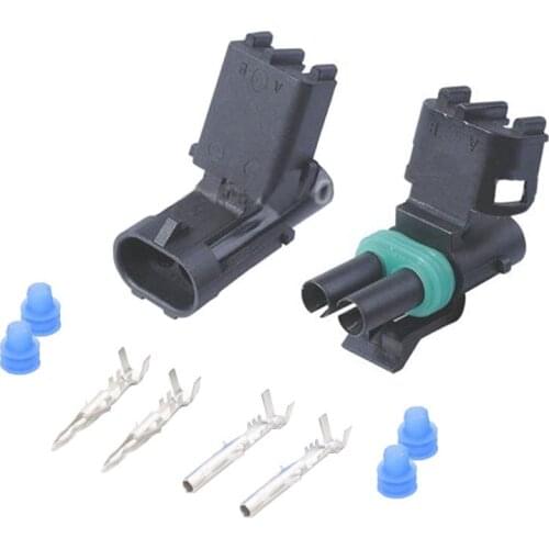 2 Pin DJ3021-2.5-11/21 Female Male Weather Pack Electrical Wire 2.5 Connector Plug Sealed Wiring Automobile Connectors