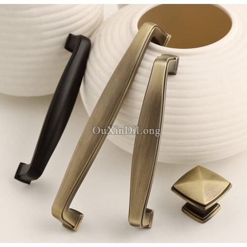 New-style 10PCS European Retro Kitchen Door Furniture Handles Vintage Cupboard Drawer Wardrobe Cabinet Pulls Handles & Knobs