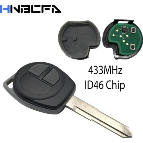 2 Buttons Smart Car Key 433MHz For SUZUKI SWIFT SX4 Alto JIMNY VITARA IGNIS Splash 2005 2006 2007 2008 2009 2010 with ID46 Chip