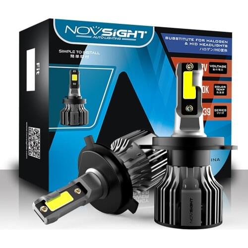 NOVSIGHT 72W 10000LM Car LED Headlight for Cars H1 H4 H7 H11 H13 9005/HB3 9006/HB4 LED Light Bulbs 6000K Auto Car Headlamp Kit