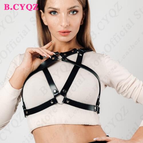 B.CYQZ Sexy Gothic Costume Harness Woman Accessories Lingerie Bondage Cage Straps Girl Stocking Suspender Body Garter Punk Sexs