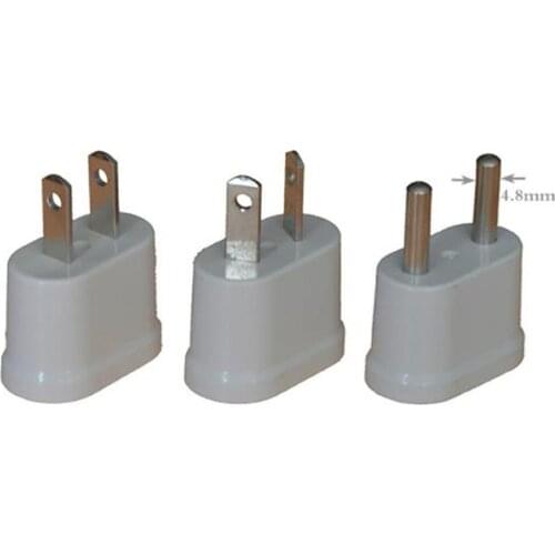White 6A 250V universal travel adaptor plug UK/US/AU/EU(4.0/4.8MM) 2Pins Mini portable power adaptor plug socket converter