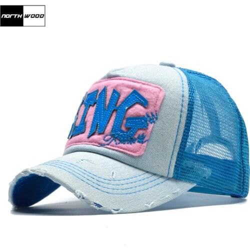 [NORTHWOOD] Fashion Summer Cap Women Baseball Cap Mesh Snapback Dad Hat KING Casquette Girls Summer Hat Bone Feminino