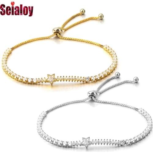 Seialoy Fine Zirconia Stone Meteor Starlink Bracelet & Bangle Pull Buckle Adjustable Boho Style Bracelet For Women Men Jewelry
