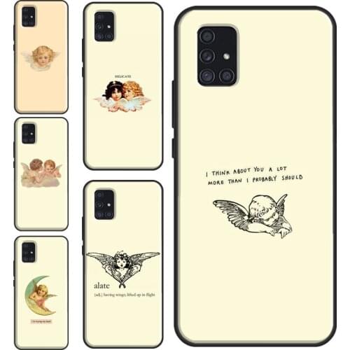 Baby Angels Aesthetic Case For Samsung A12 A32 A42 A52 A72 A10 A20S A40 A70 A50 A21S A20e A11 A31 A41 A51 A71