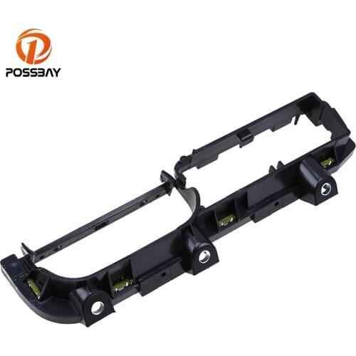 POSSBAY Black Front Left Door Pull Grab Handle Bracket Cover Fit for VW Bora Sedan/Variant 1999-2005