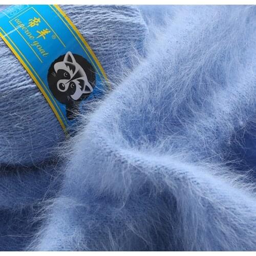 68 Colors 50+20g/lot Long Plush Mink Cashmere Yarn Fine Quality Hand-Knitting Thread for Cardigan Scarf Suitable for Woman