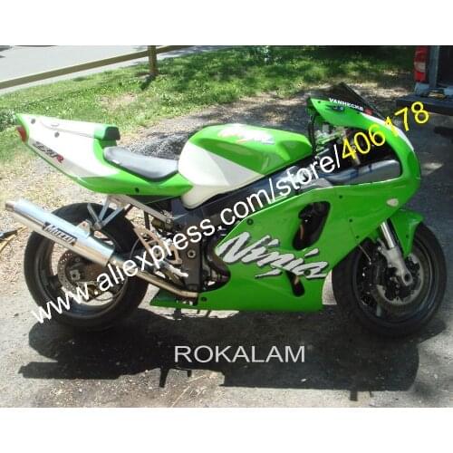 For Kawasaki Ninja ZX7R 1996-2003 ZX-7R ZX 7R 96 97 98 99 00 01 02 03 Green White ABS Motorcycle Complete Fairing Kit