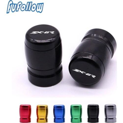 For KAWASAKI ZX6R ZX-6R ZX636 2007 2008 2009-2018 2019 2020 2021 Motorcycle Wheel Tire Valve Stem Caps CNC Airtight Covers Cover