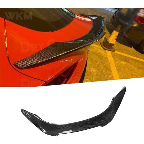 For Toyota Supra 2019 - 2020 High Quality Carbon Fiber Car Rear Trunk Spoiler Lip Wing Guard Cover FRP Car Styling